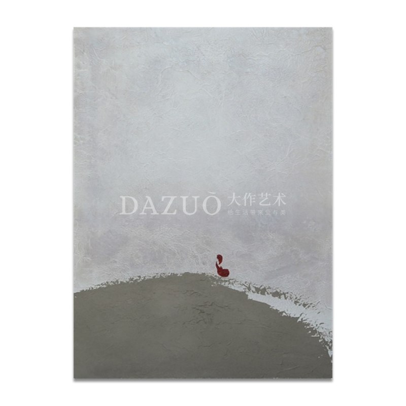 酒店民宿手绘肌理画